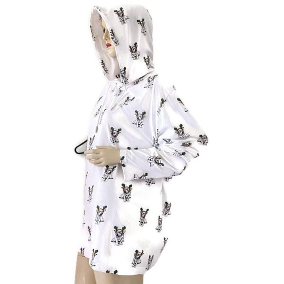 Denim and Flower Unisex Christmas Pup Long Sleeve T-shirt Hoody Size XL "EUC" - Picture 7 of 11